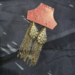 Elegant Gold Dangle Earrings